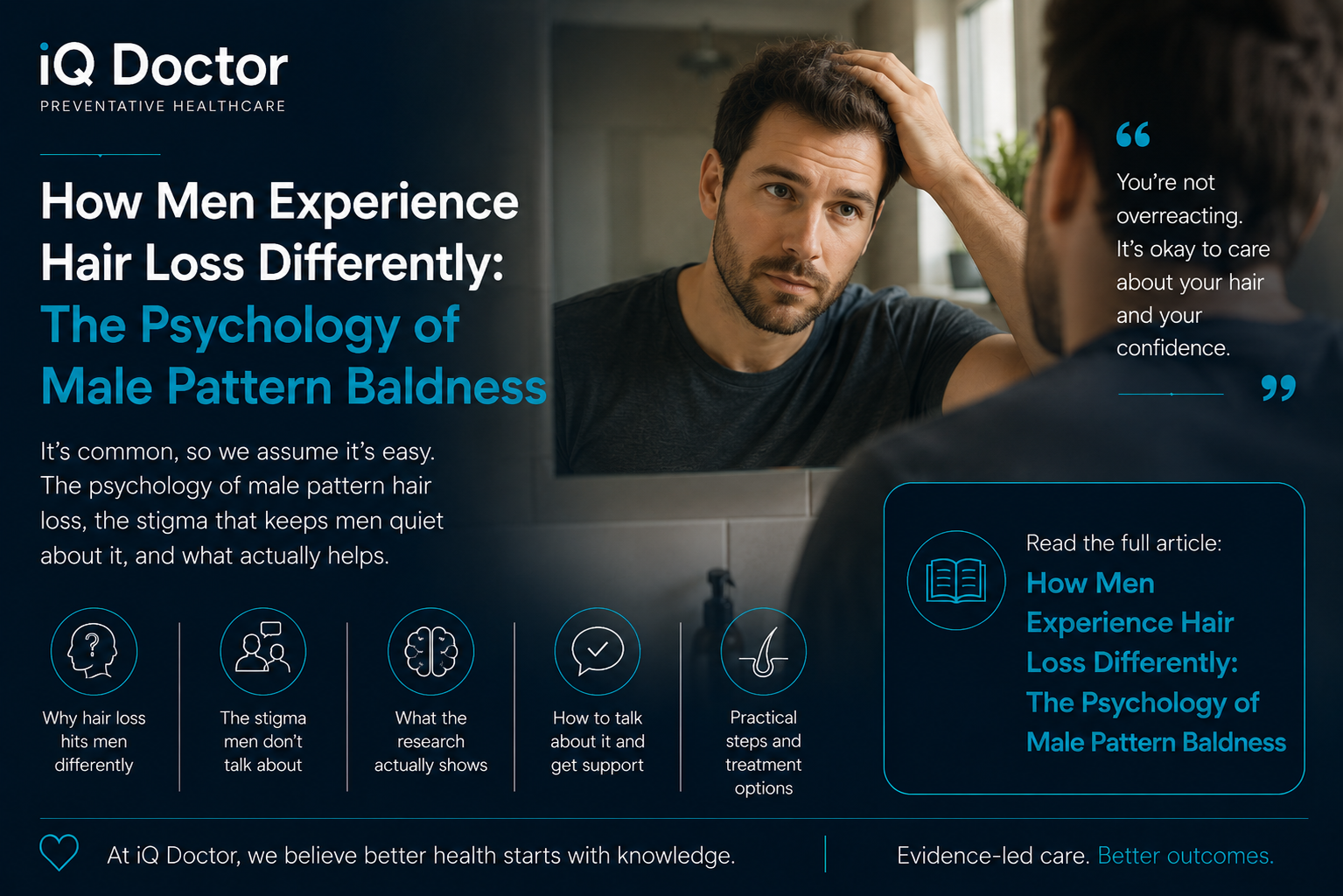 How Men Experience Hair Loss Differently: The Psychology  of Male Pattern Baldness